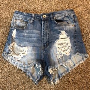 Jean shorts! High waisted MACHINE BRAND